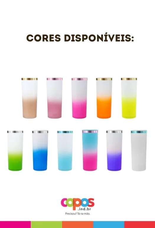 Copo Long Drink Degrad&ecirc;